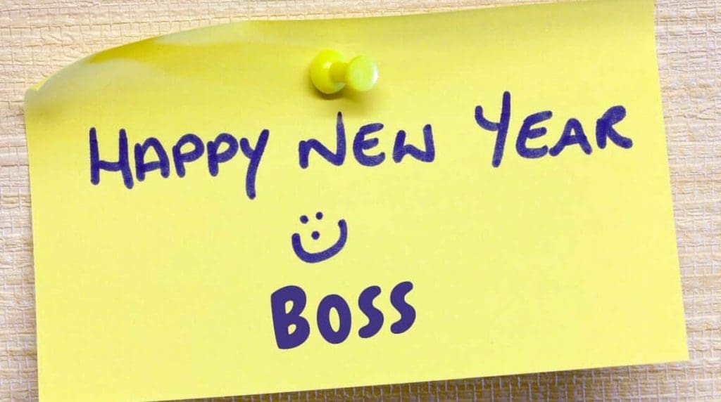 New Year wishes for boss